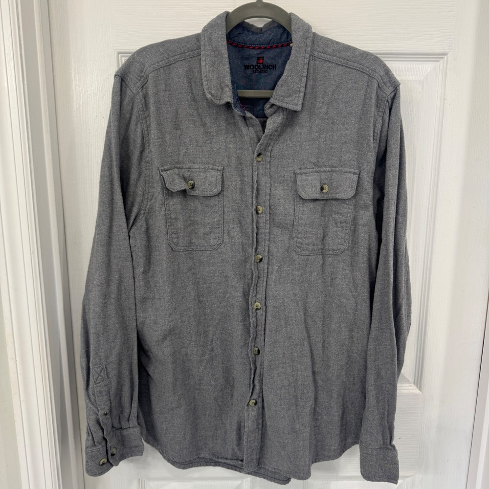 Woolrich Men's Gray Button Down Size XL‎